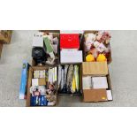 BANKRUPTCY STOCK - 6 X BOXES CONTAINING GIFTWARES TO INCLUDE SOFT TOYS, CANDLES, DRAGON FIGURES,