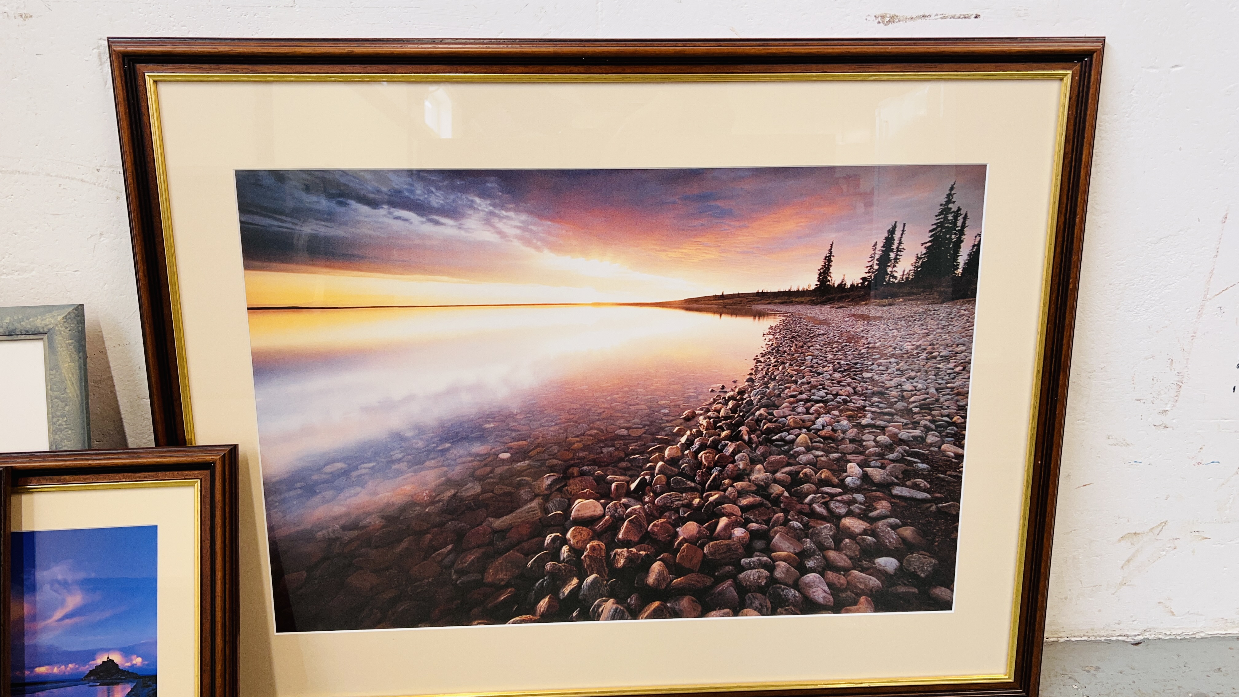 A GROUP OF THREE "JOHN MILLER" PRINTS TO INCLUDE EVENING BEACH, SUNSHADE AND LIGHTHOUSE, - Image 3 of 10