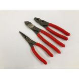 SNAP ON TOOLS TO INCLUDE 9 INCH TERMINAL CRIMPING TOOL 29 CF,