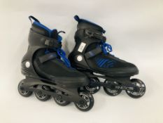A PAIR OF KENETIC 78 K2 ROLLER BLADES SIZE 8.