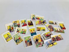 APPROXIMATELY 110 SCENE POSTCARDS, c1970's BAWDY COMIC TYPES WITH DUPLICATION.