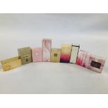 A GROUP OF 9 AVON PARFUMS TO INCLUDE LITTLE PINK DRESS, FAR AWAY, SENSUEILE,