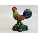 (R) COCKEREL DOORSTOP