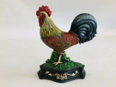 (R) COCKEREL DOORSTOP