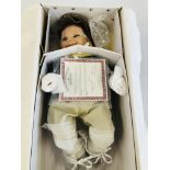 "THE ASHTON-DRAKE GALLERIES" REAL TOUCH VINYL BABY DOLL "MATTHEW,