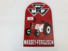 (R) MASSEY FERGUSON PLAQUE