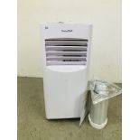 SWISS OVA PORTABLE AIR CONDITIONER ALONG WITH REMOTE AND MANUAL - SOLD AS SEEN.