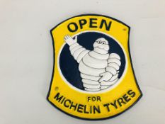(R) OPEN FOR MICHELIN SIGN