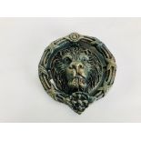 (R) LION HEAD DOOR KNOCKER