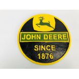 (R) JOHN DEERE WALL PLAQUE