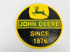 (R) JOHN DEERE WALL PLAQUE