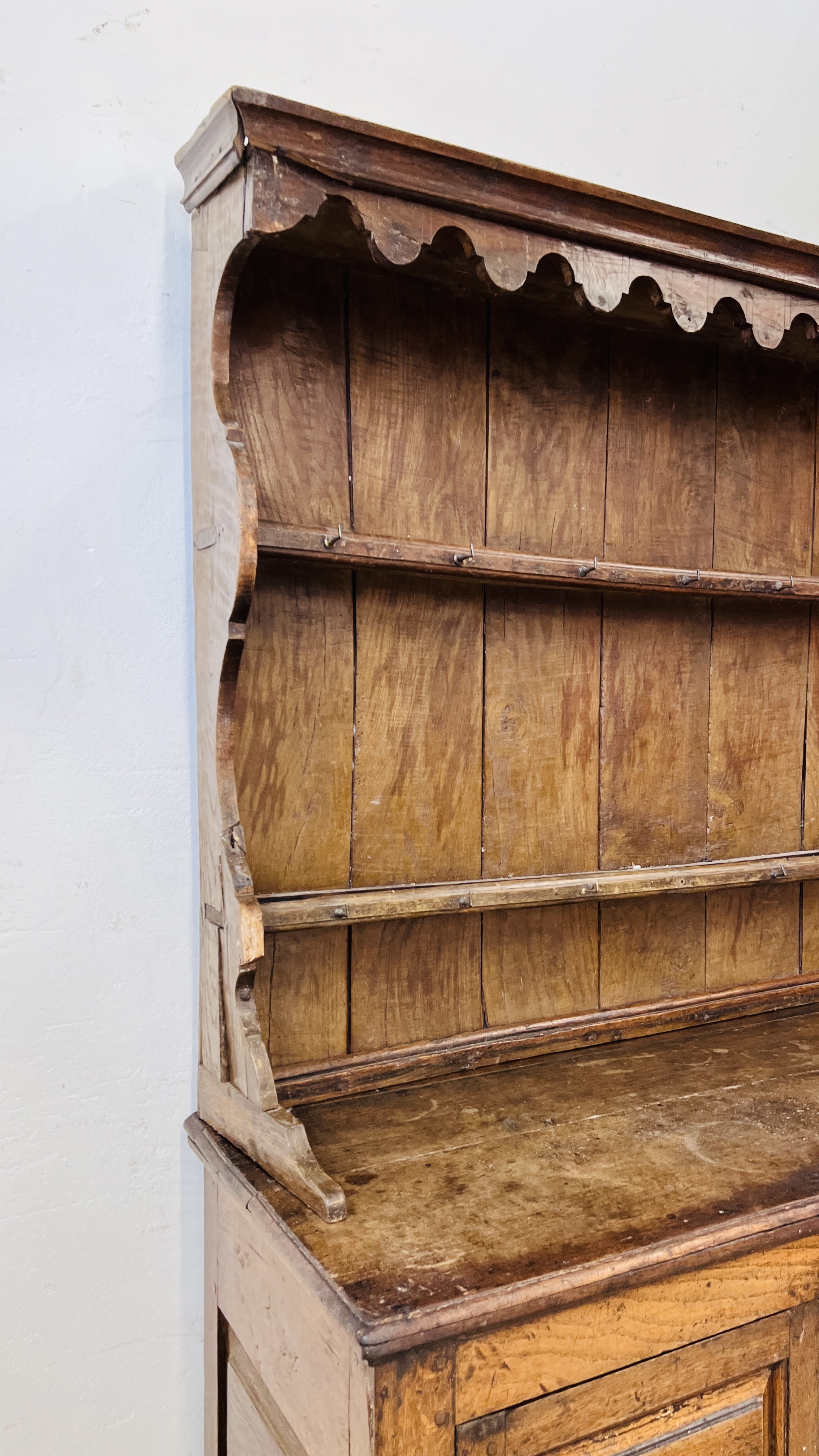 PERIOD OAK DRESSER - W 172CM. D 53CM. H 191CM. - Image 4 of 22