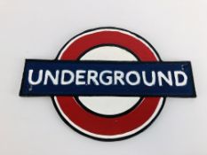 (R) LARGE LONDON UNDERGROUND SIGN