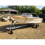 BROOM MODEL 590X 3-65 DAY BOAT MANUFACTURED 1963 "BARBARA JEAN" WITH MARINER 25 OUTBOARD (ENGINE