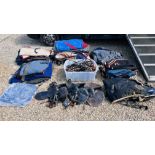 EQUESTRIAN EQUIPMENT TO INCLUDE APPROX 35 ASSORTED HORSE COATS / BLANKETS VARYING CONDITIONS,