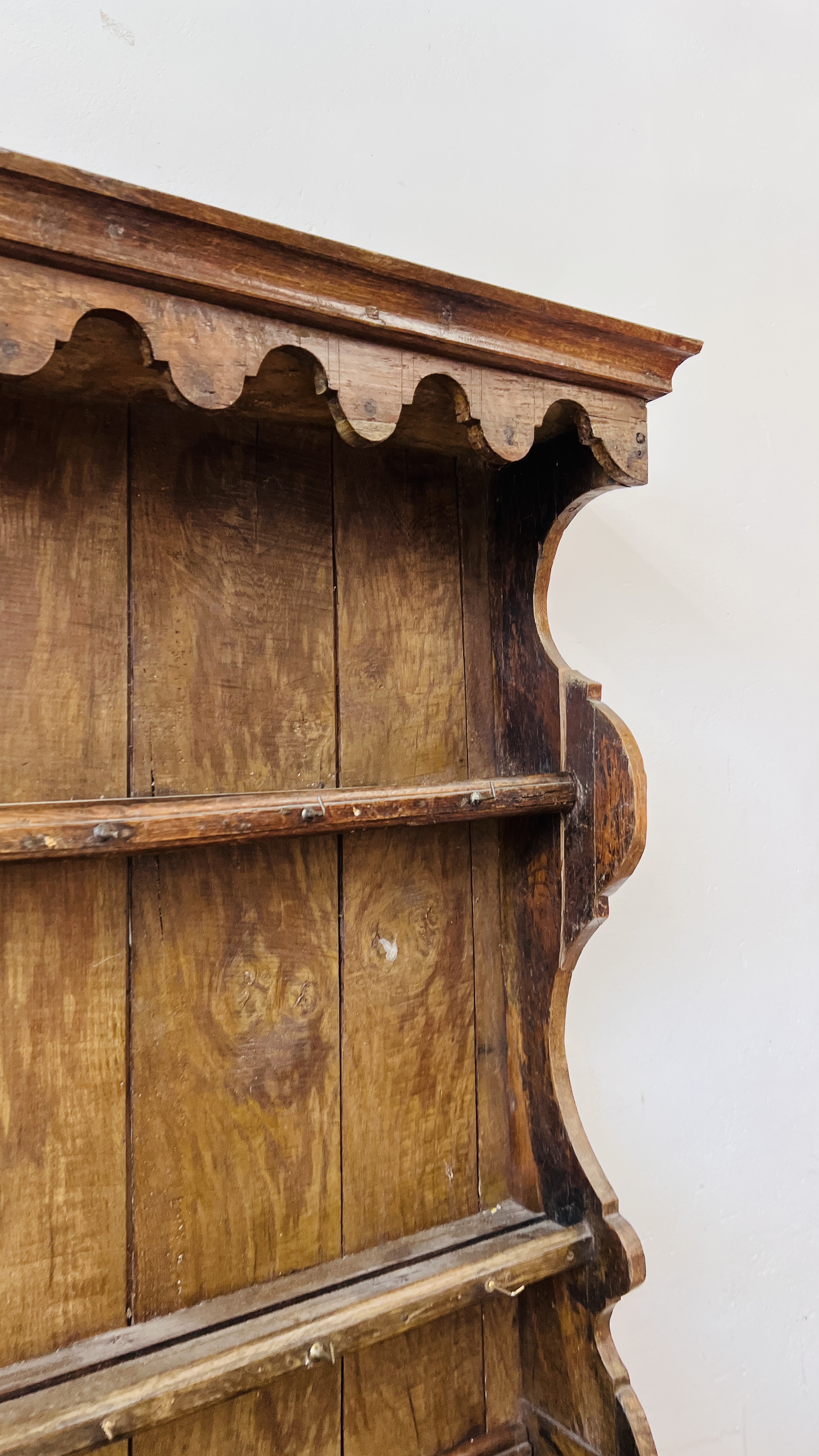 PERIOD OAK DRESSER - W 172CM. D 53CM. H 191CM. - Image 7 of 22