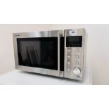 A SHARP STAINLESS STEEL MICROWAVE - SOLD AS SEEN.