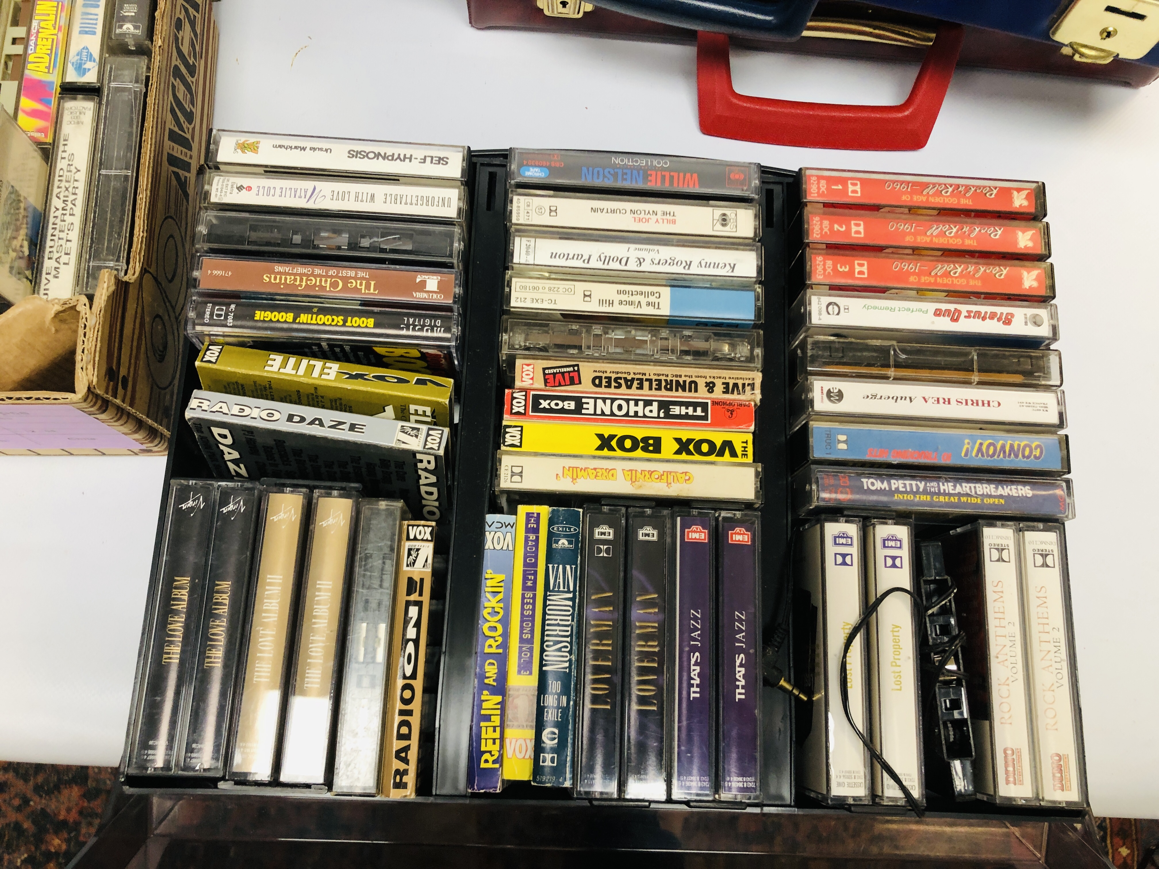 BOXES OF MIXED CASSETTE TAPES HAVING MANY MIXED GENRE'S AND TITLES. - Image 2 of 8