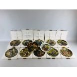 A COLLECTION OF 12 WEDGEWOOD WIND AND THE WILLOWS COLLECTOR'S PLATES.