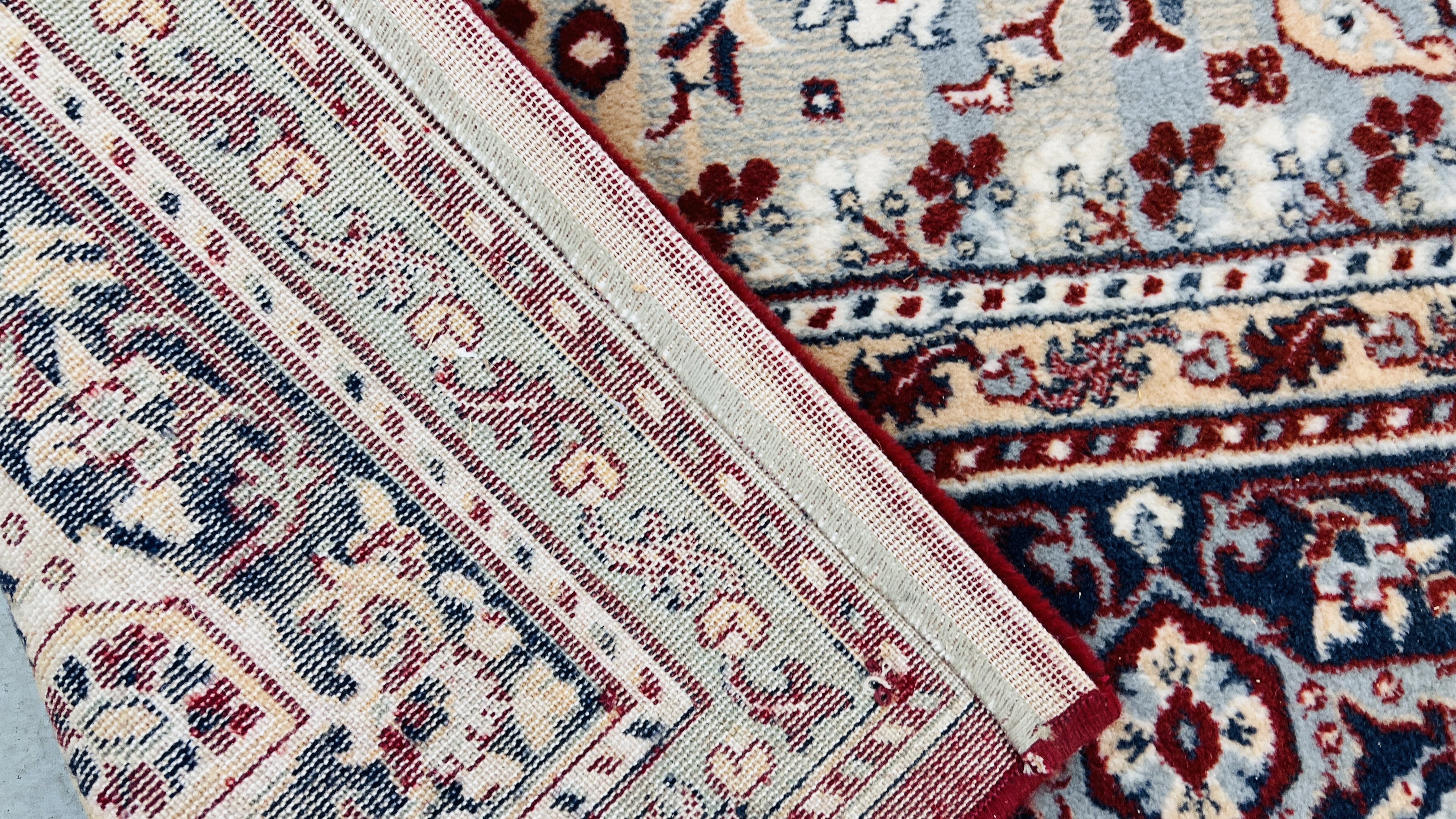 A MODERN RED PATTERN PERSIAN HERATI DESIGN CARPET, L 300CM X W 200CM. - Image 9 of 10