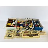 AN EXTENSIVE COLLECTION OF APPROX 61 DIE CAST MODEL COMMERCIAL MODELS TO INCLUDE MATCHBOX AND LLEDO.