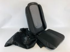A HOMEDICS CHAIR MASSAGER ACCESSORIES IN CARRY CASE - SOLD AS SEEN.
