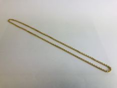 A NECKLACE MARKED 750 L 66CM.
