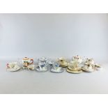 3 SETS OF DECORATIVE TEA WARE TO INCLUDE C.W.S.