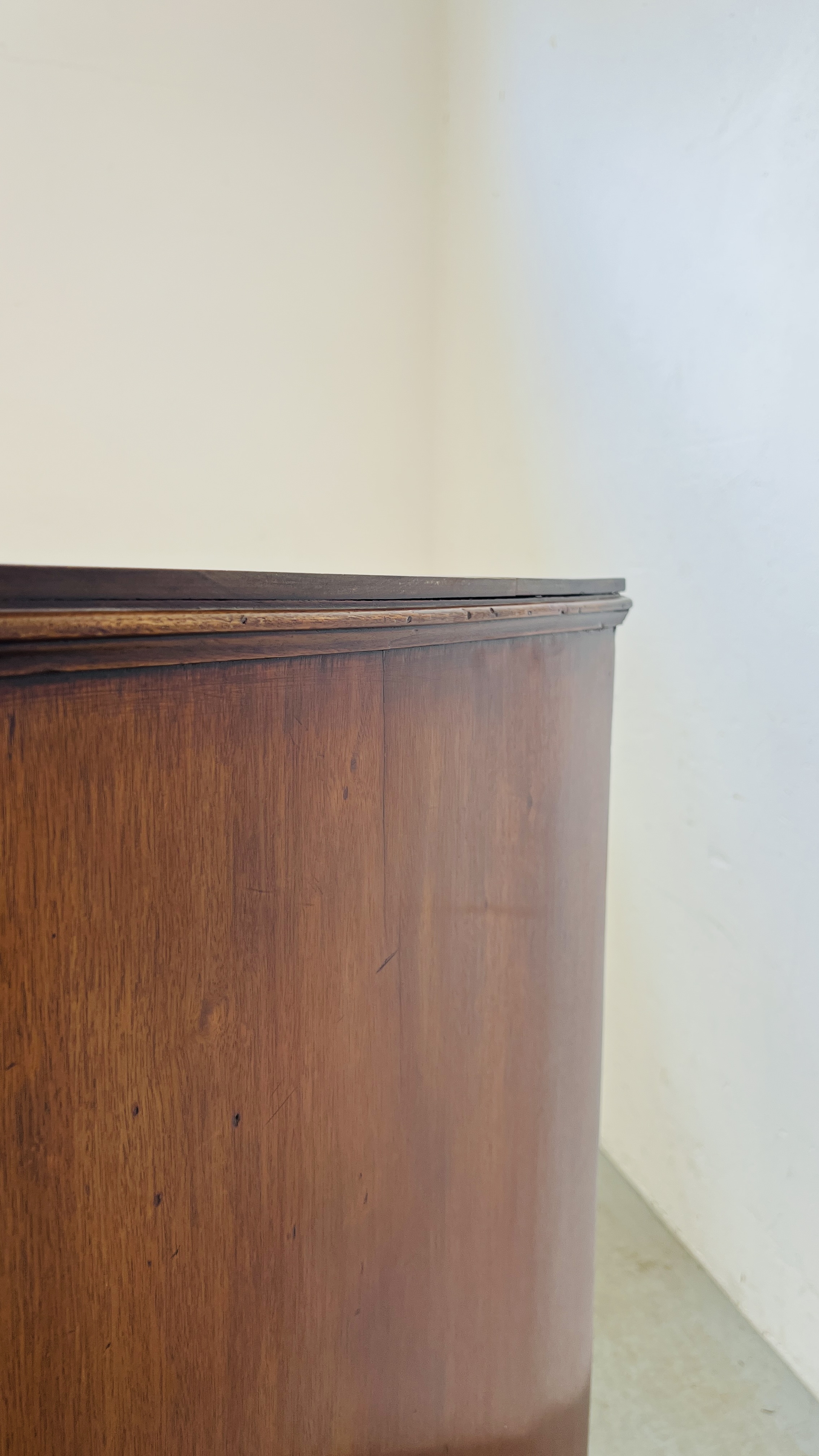 A GEORGIAN MAHOGANY CHEST WITH SECRETAIRE DRAWER W 94CM. D 52CM. H 107CM. - Image 8 of 17