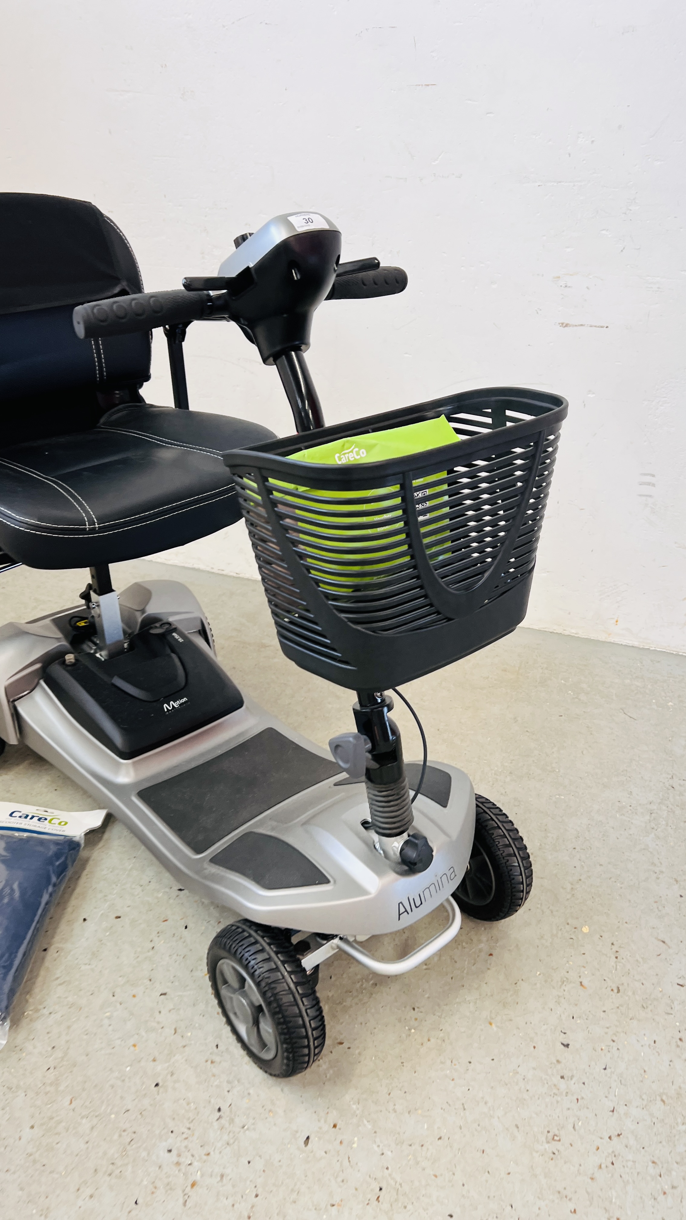 A MOTION ALUMINA COMPACT FOLDING MOBILITY SCOOTER, BACK CARRIER CHARGER, - Image 2 of 22