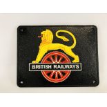 (R) BRITISH RAILWAYS LION PLAQUE