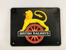 (R) BRITISH RAILWAYS LION PLAQUE