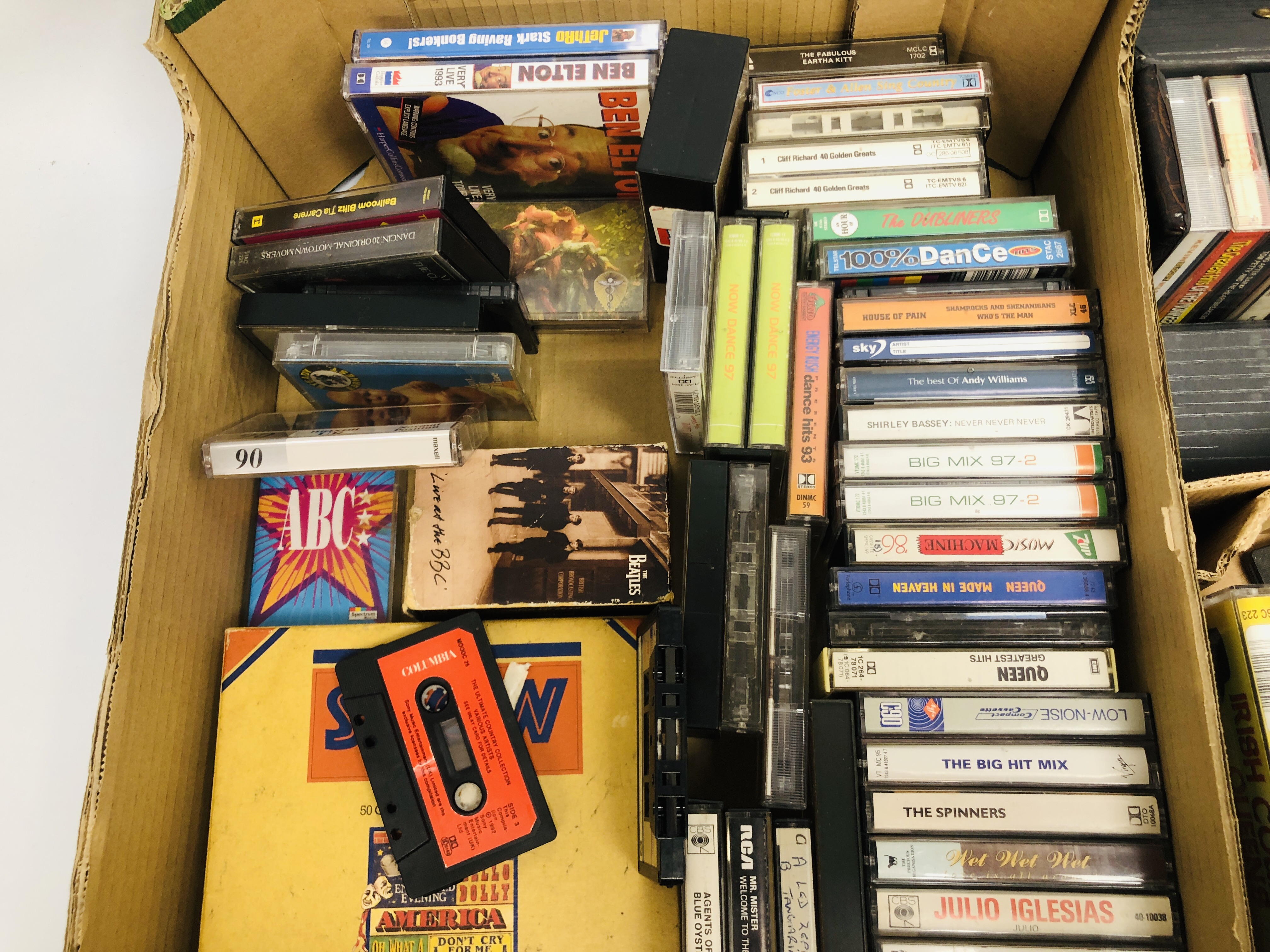 BOXES OF MIXED CASSETTE TAPES HAVING MANY MIXED GENRE'S AND TITLES. - Image 7 of 8