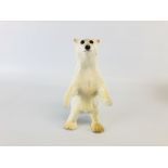 A WINSTANLY MODEL OF A POLAR BEAR, HEIGHT 23.5CM.