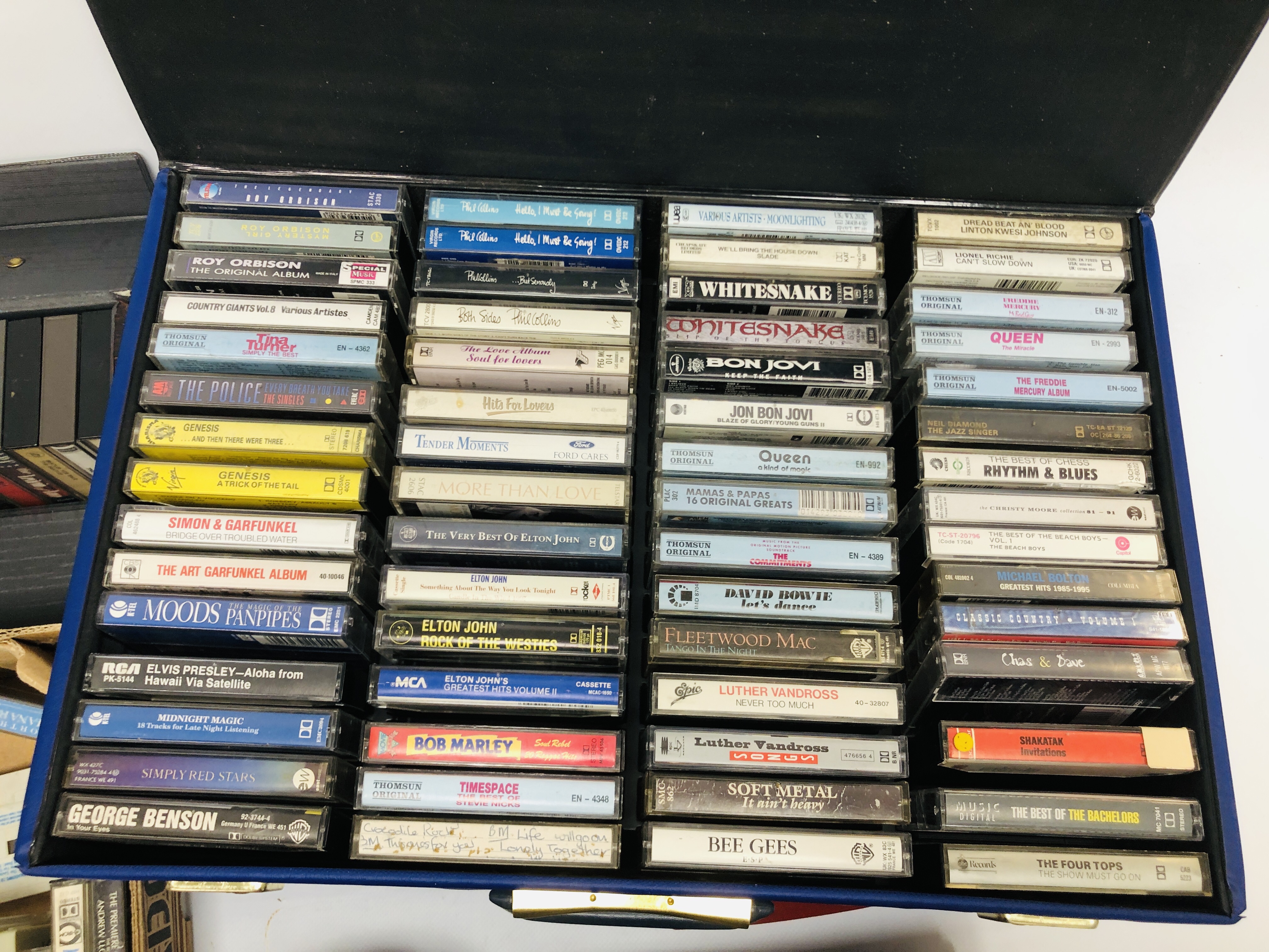 BOXES OF MIXED CASSETTE TAPES HAVING MANY MIXED GENRE'S AND TITLES. - Image 3 of 8