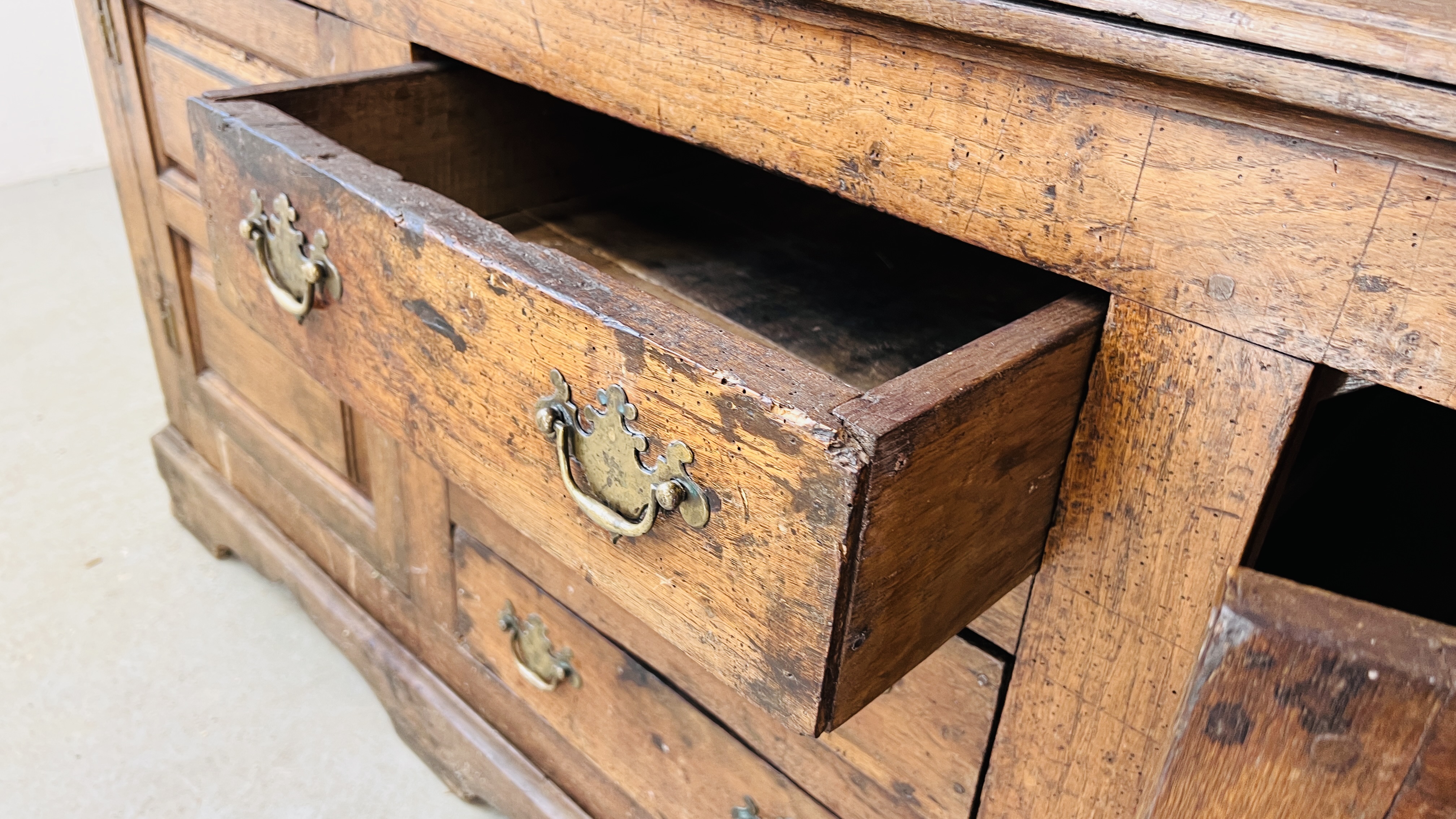 PERIOD OAK DRESSER - W 172CM. D 53CM. H 191CM. - Image 17 of 22