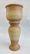 A POTTERY JARDINIERE HEIGHT 75CM.