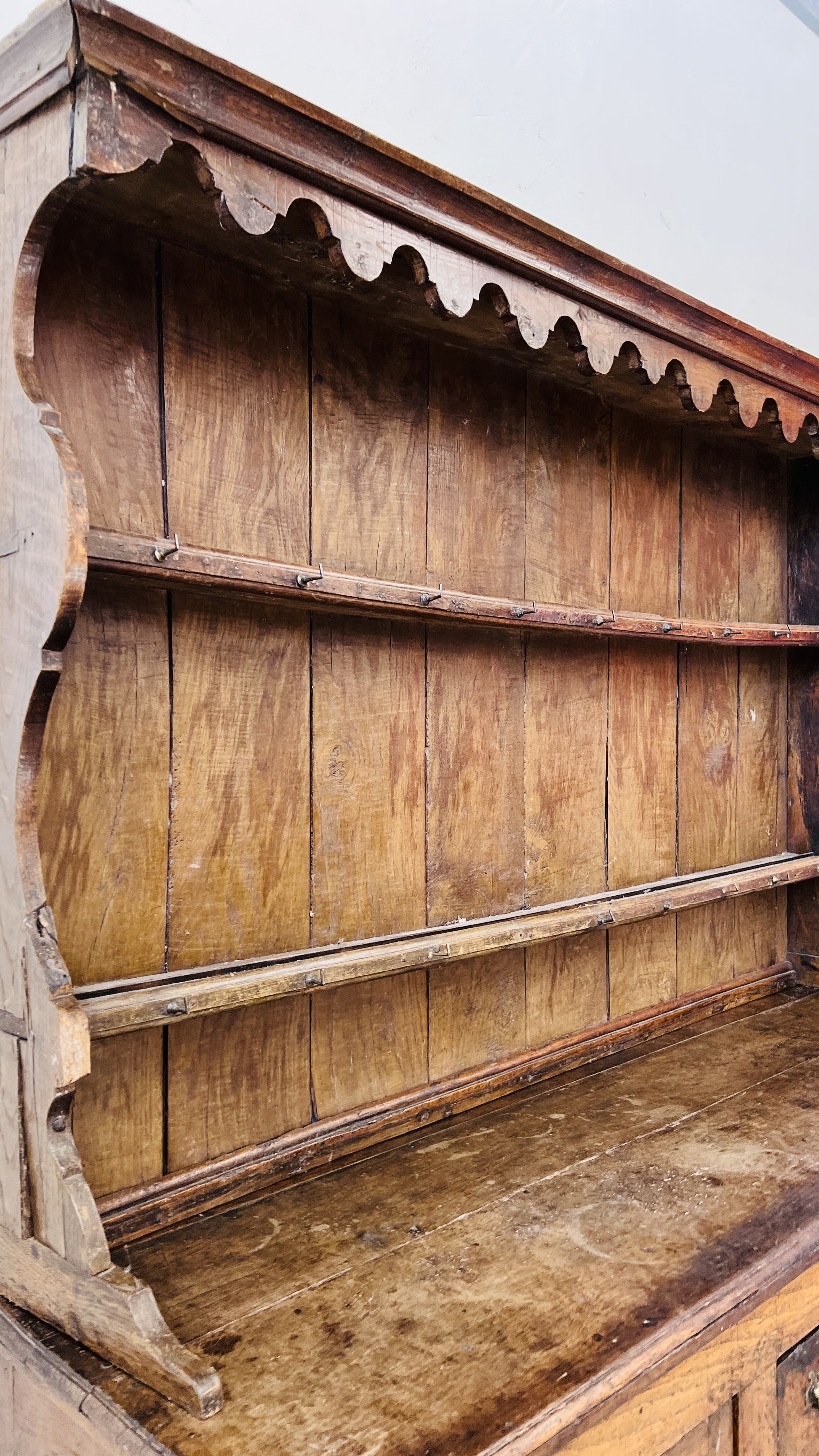 PERIOD OAK DRESSER - W 172CM. D 53CM. H 191CM. - Image 6 of 22