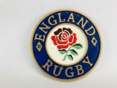 (R) ENGLAND RUGBY PLAQUE