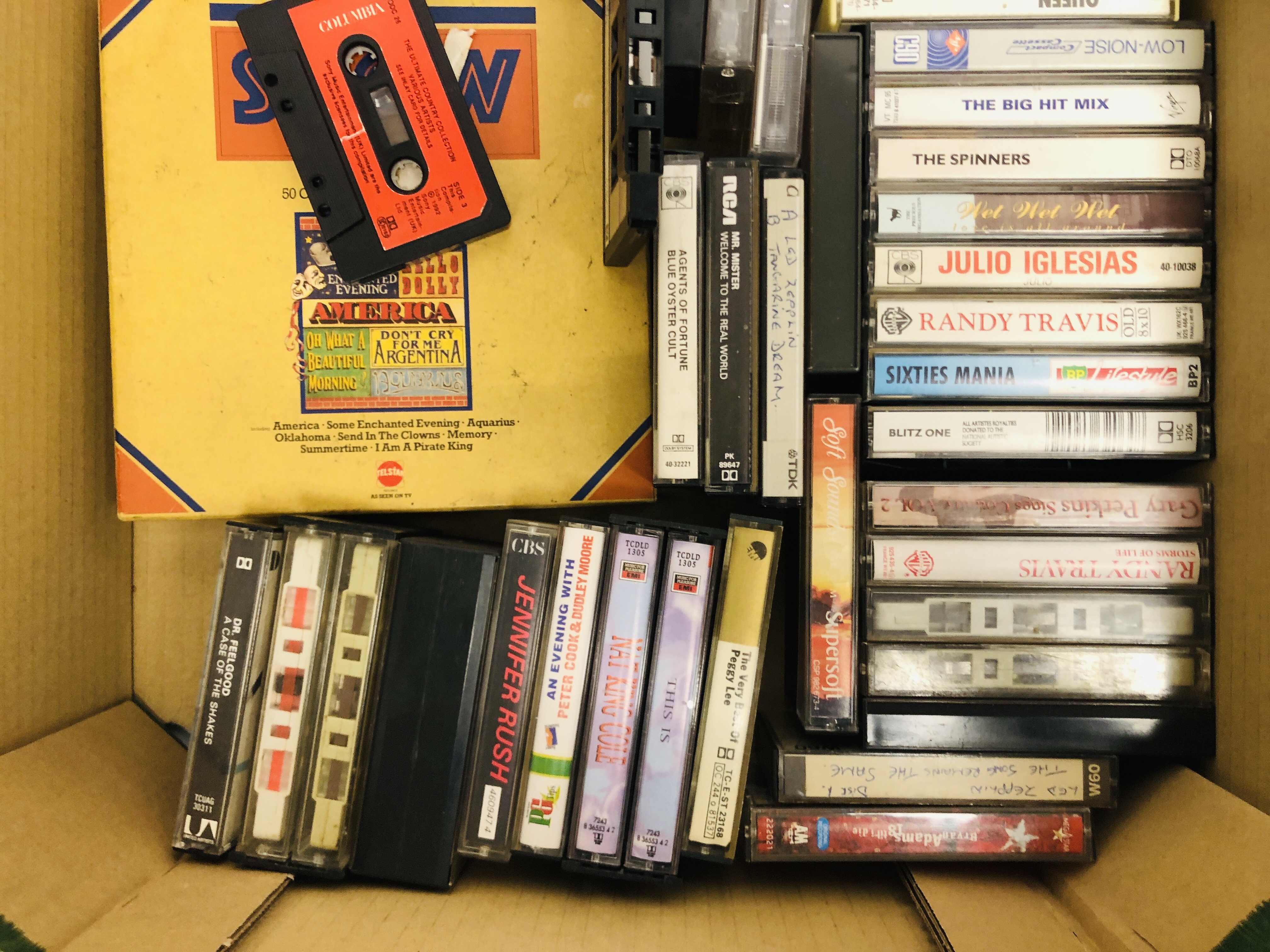 BOXES OF MIXED CASSETTE TAPES HAVING MANY MIXED GENRE'S AND TITLES. - Image 6 of 8
