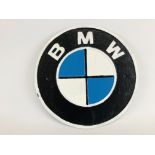 (R) BMW WALL PLAQUE CAST IRON