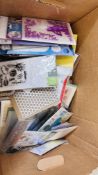 3 BOXES CONTAINING LARGE COLLECTION OF HOME HOBBYCRAFT EQUIPMENT OF MAINLY STAMP PRESSES,