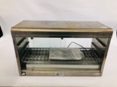 A STAINLESS STEEL STEEL PARRY HOT CABINET W 75CM X D 33CM X H 45CM.