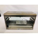 A STAINLESS STEEL STEEL PARRY HOT CABINET W 75CM X D 33CM X H 45CM.