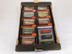 1 TRAY OF EXCLUSIVE FIRST EDITION BOXED MODEL BUSSES.