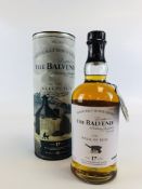 700ML THE BALVENIE THE WEEK OF PEAT 17 YEAR OLD SINGLE MALT WHISKY IN PRESENTATION BOX.