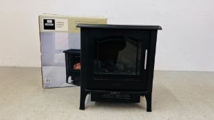 HOMEBASE "LUDFIELD" ELECTRIC STOVE ROOM HEATER (BOXED) - SOLD AS SEEN.