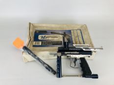A BOXED GENESIS VIEW LOADER 50 CAL PAINTBALL GUN - NO POSTAGE - COLLECTION IN PERSON ONLY.