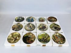 A COLLECTION OF 12 WEDGEWOOD WIND AND THE WILLOWS COLLECTOR'S PLATES.