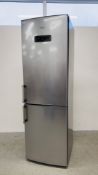 WHIRLPOOL SILVER FINISH A+++ CLASS NO FROST FRIDGE FREEZER WITH 6TH SENSE FRESH CONTROL - SOLD AS